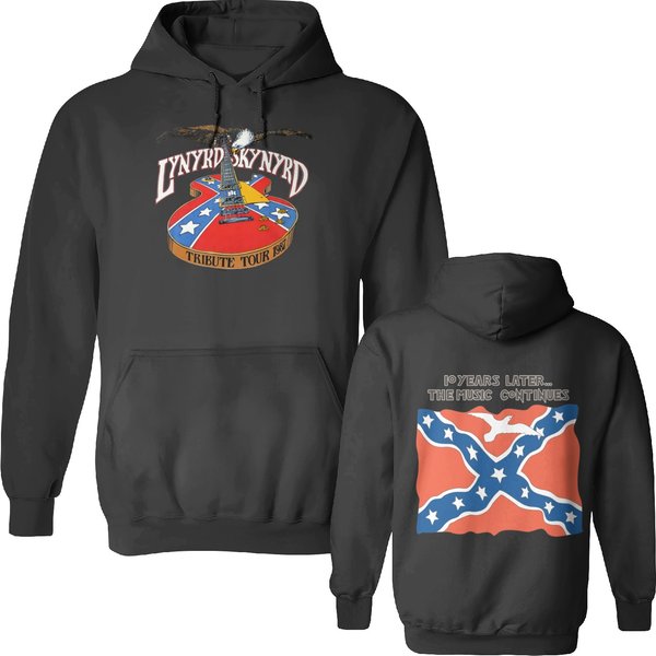 Lynyrd Skynyrd Tribute Tour 1987 Double Sided Hoodies,-image