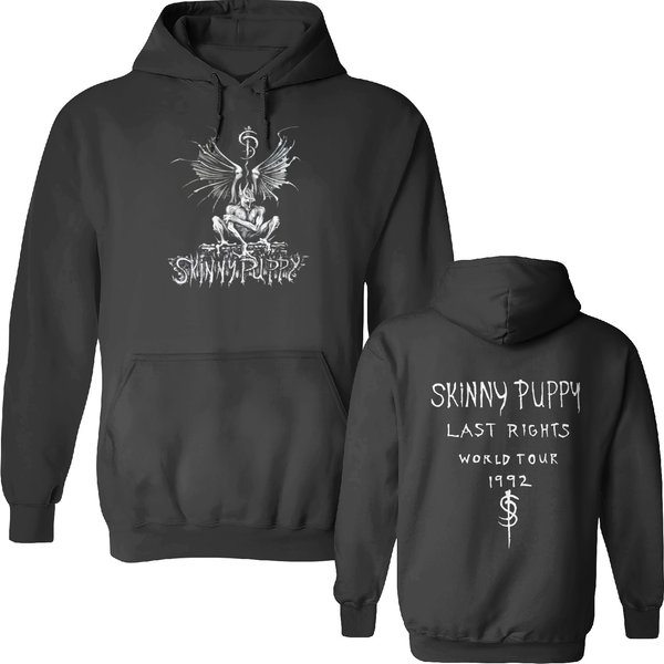 Vintage 1992 Skinny Puppy The Last Rights World Tour Double Sided Hoodies
