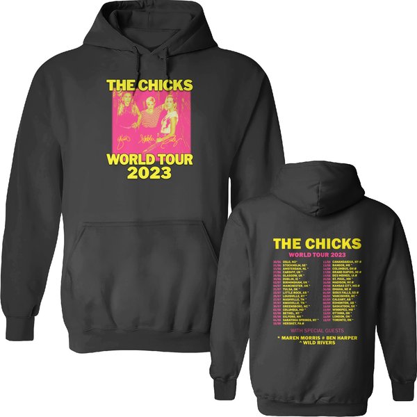 The Chicks 2023 World Tour Double Sided Hoodies, The Chicks 2023 Concert Double Sided Hoodies-image