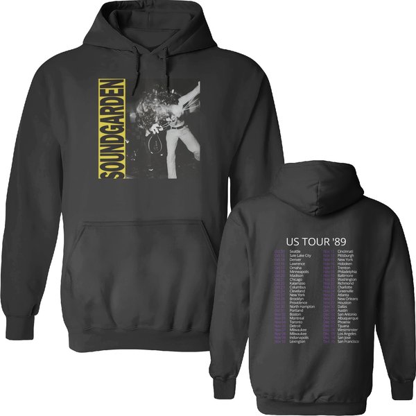Soundgarden Louder Than Love '89 Tour Unisex Double Sided Hoodies-image