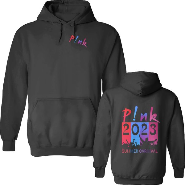 P!Nk Pink Singer Summer Carnival 2023 Tour Double Sided Hoodies,Pink Fan Lovers-image