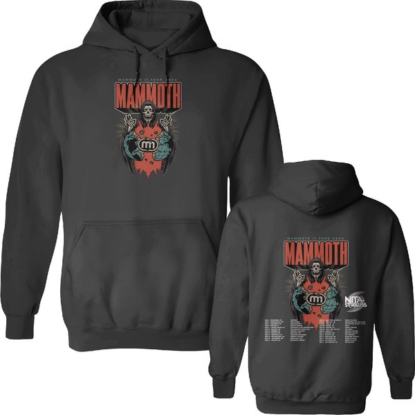The Mammoth Ii Tour With Nita Strauss 2023 Tour Double Sided Hoodies, Mammoth Wvh Band Fan Double Sided Hoodies-image