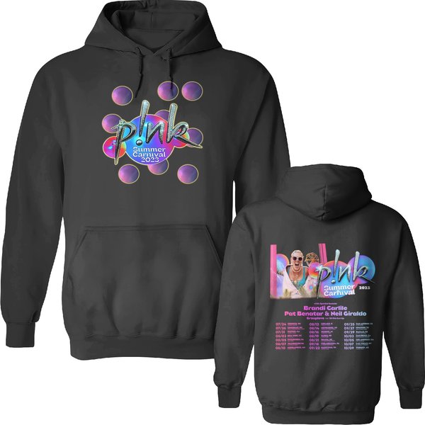 P!Nk Summer Carnival Tour 2023 Double Sided Hoodies, Summer Carnival Tour Double Sided Hoodies-image