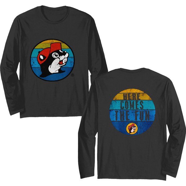 Vintage 80S Buc-Ee Beaver Double Sided Long Sleeves-image