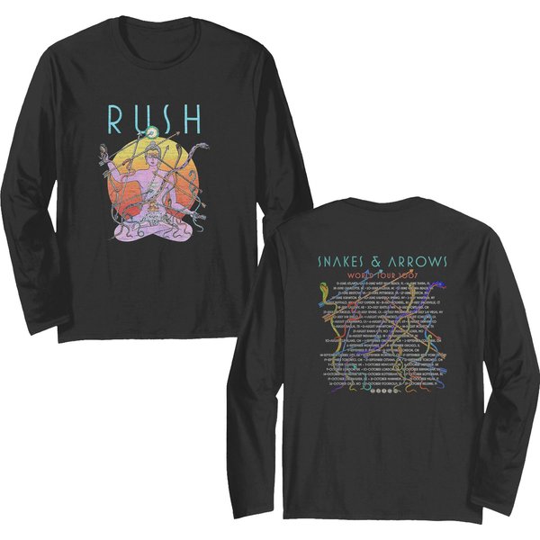 Rush Unisex Double Sided Long Sleeves: Snakes & Arrows Tour 2007-image