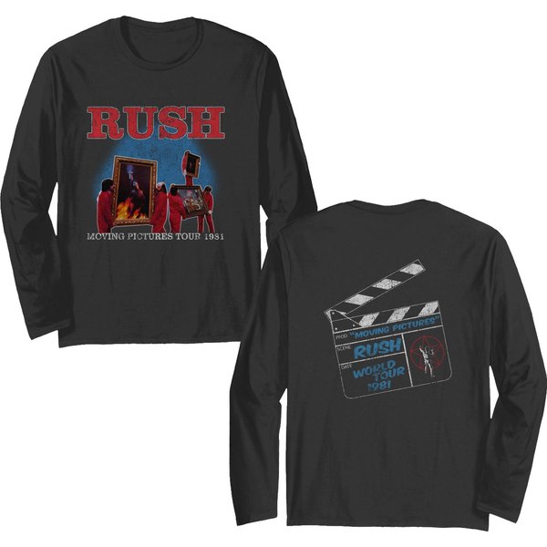 Rush Moving Pictures Tour 1981 Double Sided Long Sleeves-image