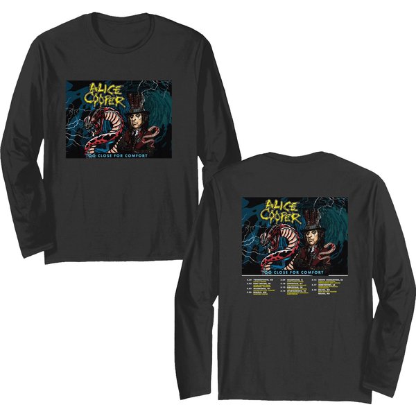 Alice Cooper Concert 2023 Double Sided Long Sleeves