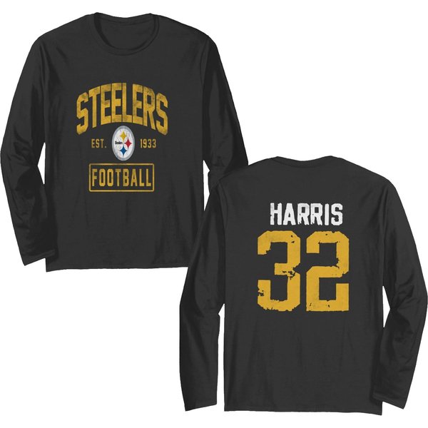 Franco Harris Double Sided Long Sleeves, Legend Franco Harris,Steeler Football, Franko Harris 32 The Goat-image