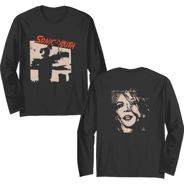 1985 Sonnic Youth Bad Moon Rising T-Shir Double Sided Long Sleeves-image