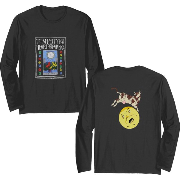 Vintage 1989 Tom Petty And The Heartbreakers Strange Behavior Tour Double Sided Long Sleeves-image
