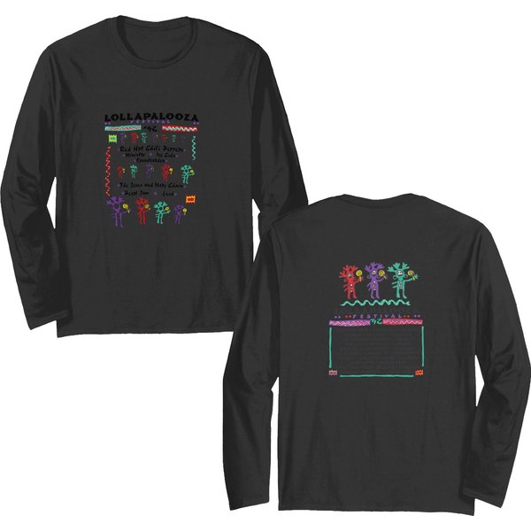 Vintage 1992 Lollapalooza Double Sided Long Sleeves-image