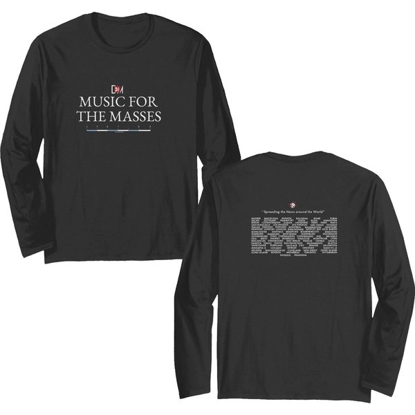 Vintage 1987 Depeche Mode Music For The Masses Tour Double Sided Long Sleeves-image