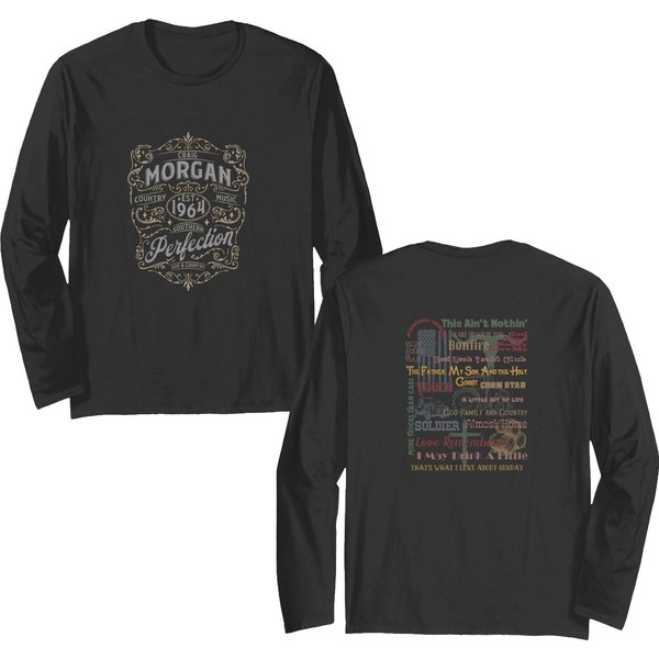 Craig Morgan Two Sided Tracklist Country Concert Double Sided Long Sleeves-image