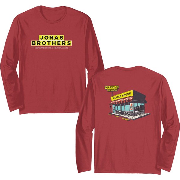 Waffle House Jonas Brothers Double Sided Long Sleeves, Waffle House