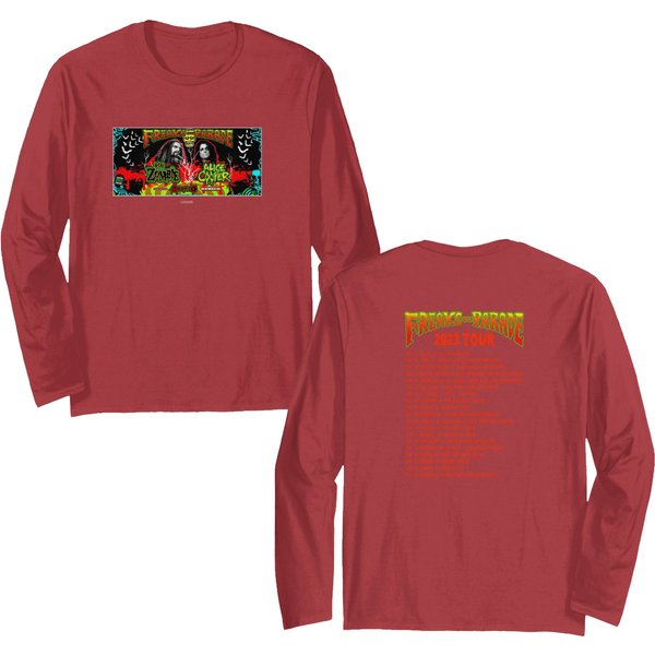Rob Zombie Freaks On Parade Tour 2023 Double Sided Long Sleeves-image