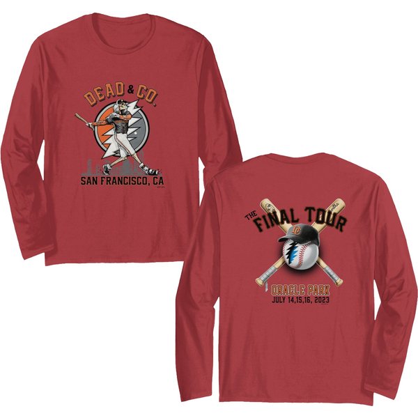 Color Dead & Company The Final Oracle Park San Fransisco Double Sided Long Sleeves-image