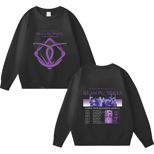 Dreamcatcher Reason Makes Tour Sweatshirt, Dreamcatcher World Tour 2023 Shirt-image