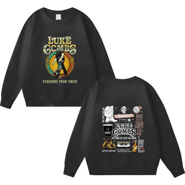 Lukee Comb Bullhead 2 Side Sweatshirt, Lukee Comb World Tour 2023 Sweatshirt-image