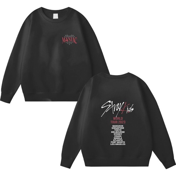 Stray Kids World Tour 2023 T-shirt, Maniac Kpop Concert Fan Made Sweatshirt