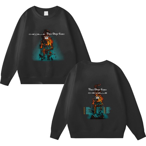 Chevelle And Three Days Grace Co Headline Tour 2023 Double Sided Sweatshirts-image
