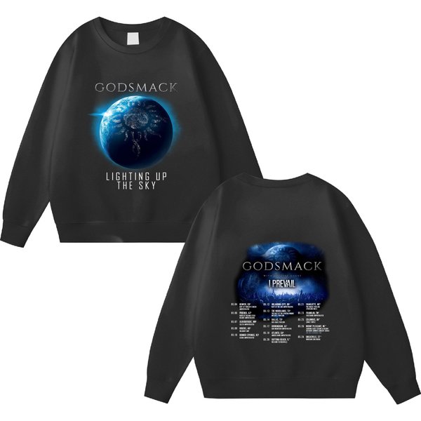 Godsmack With Staind 2023 Tour Double Sided Sweatshirts-image