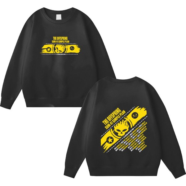 The Offspring 2023 Concert Double Sided Sweatshirts, The Offspring Let The Bad Times Roll Tour 2023 Double Sided Sweatshirts-image