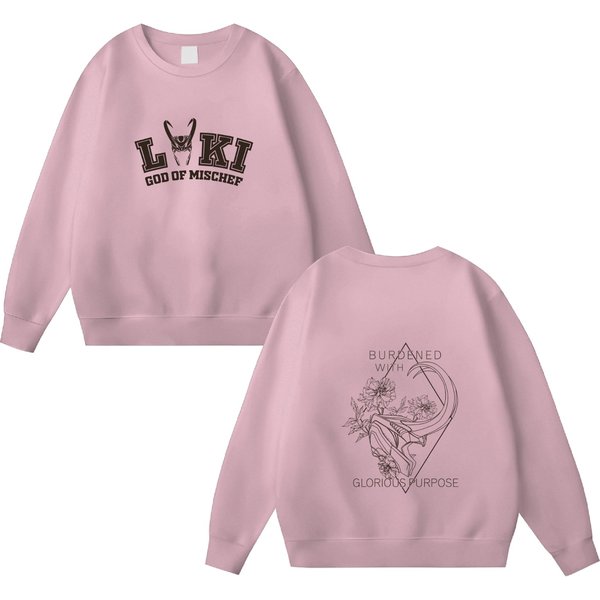 Loki Floral Shirt, Burdened With Glorious Purpose Sweatshirt