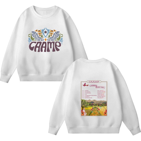 Caamp Band Fall Tour Shirt, Lavender Days Tour 2023 Vintage Shirt Sweatshirt Hoodie