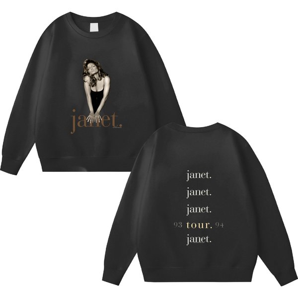 Vintage Janet Jackson Tour Double Sided Sweatshirts