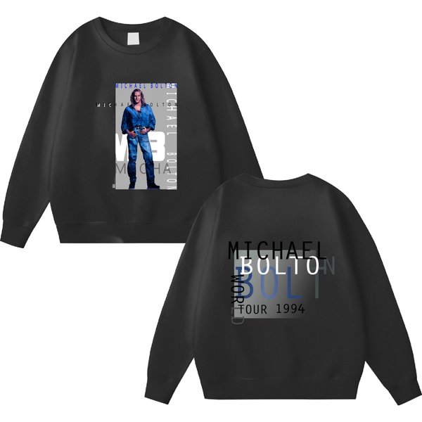Vintage Michael Bolton Double Sided Sweatshirts Michael Bolton 1994 World Tour Double Sided Sweatshirts-image