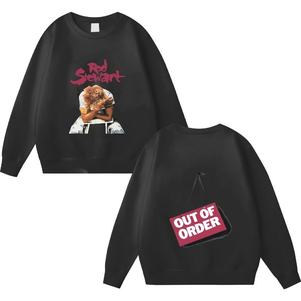 Vintage, L, Rod Stewart Double Sided Sweatshirts