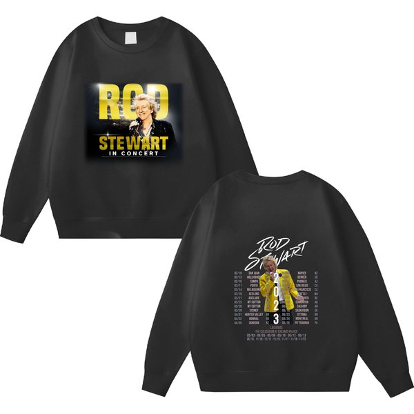 Rod Stewart In Concert The Hits Tour 2023 Double Sided Sweatshirts