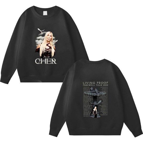 Cher Living Proof The Farewell Tour 2002 Double Sided Sweatshirts-image