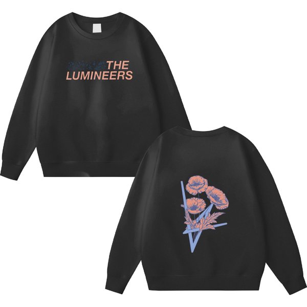The Lumineers Double Sided Sweatshirts Crewneck, 2023 Us Tour Double Sided Sweatshirts, The Lumineers Tour 2023 Merch-image