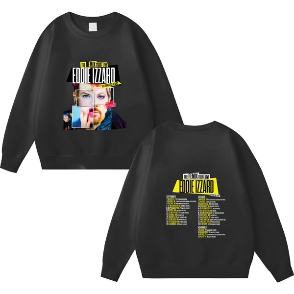 Eddie Izzard The Remix 2023 Tour Double Sided Sweatshirts, Eddie Izzard Fan Double Sided Sweatshirts