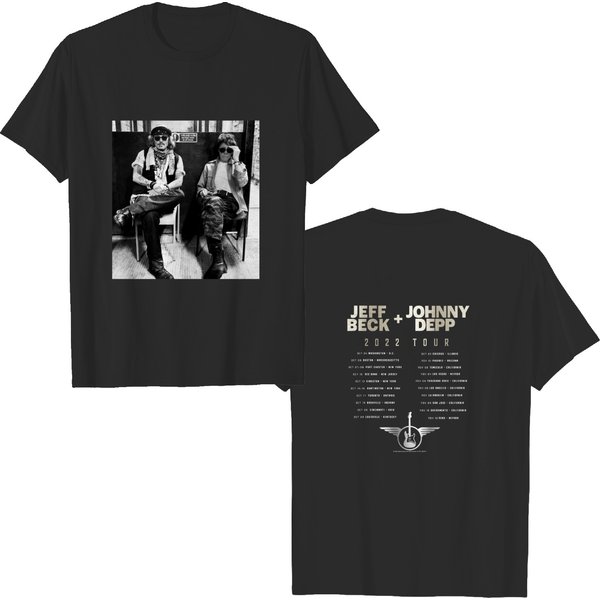 Johnny Depp Jeff Beck 2022 North American Tour T-Shirt-image