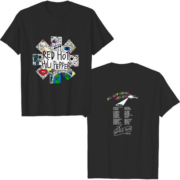 Red Hot Chili Peppers Unlimited Love World Tour 2022 2023 Double Sided Shirt-image