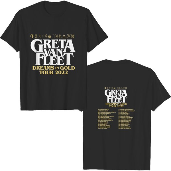 Greta Van Fleet Dreams In Gold Tour Shirt | Greta Van Fleet Dreams In Gold Tour 2022 T Shirt-image