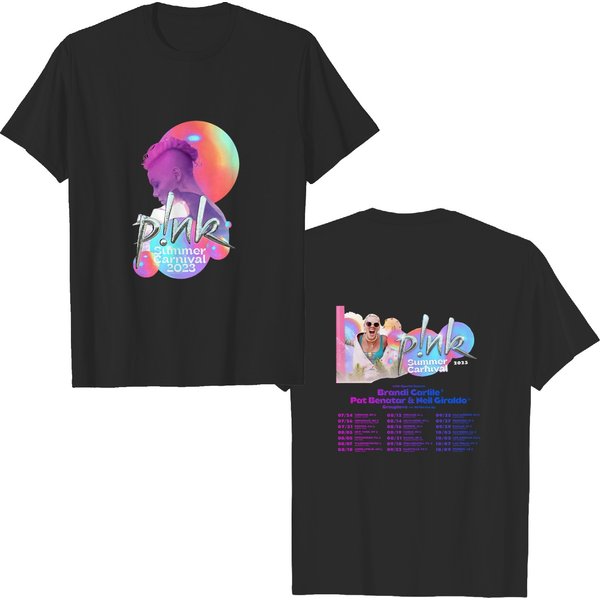 P!Nk Summer Carnival Tour 2023 Unisex T-Shirt, Summer Carnival Tour Shirt, Pink T-Shirt-image