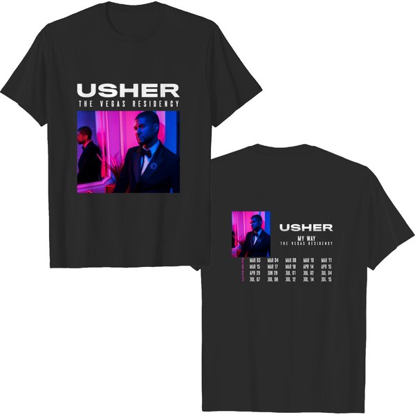 Usher My Way The Vegas Residency Tour 2023 T-Shirt, Usher Tour 2023 T-Shirt-image