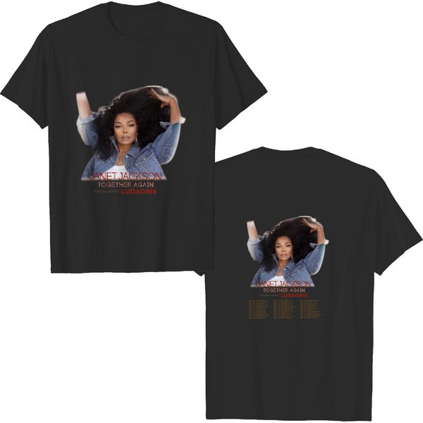 Janet Jackson Together Again Tour 2023 T-Shirt, Janet Jackson 2023 Concert T-Shirt-image