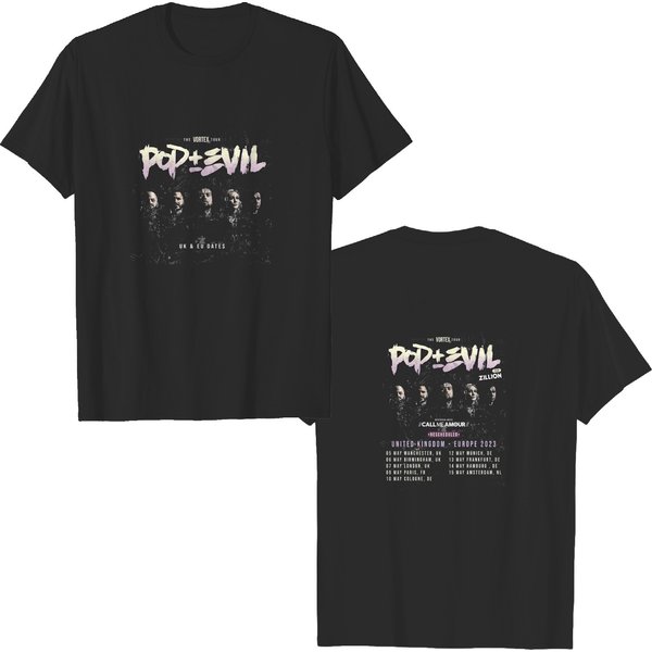 Pop Evil The Vortex Tour 2023 T-Shirt, Pop Evil Fans Gift T-Shirt-image