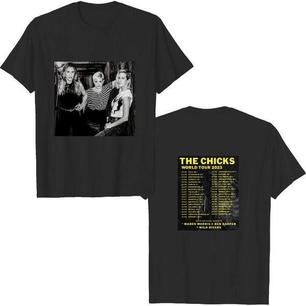 Music Shirt The Chicks World Tour 2023 With Special Guests T-Shirt, World Tour 2023 Tshirt-image