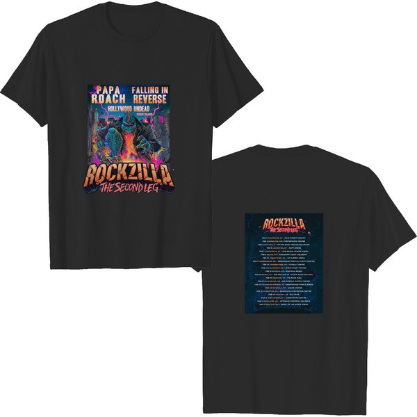 Rockzilla Tour 2023 Papa Roach T-Shirt-image
