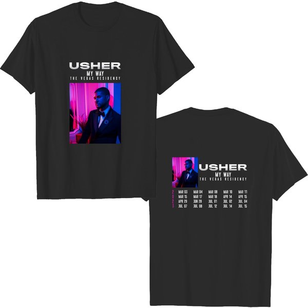 Usher My Way The Vegas Residency Tour 2023 Shirt, Usher Tour 2023 Shirt-image