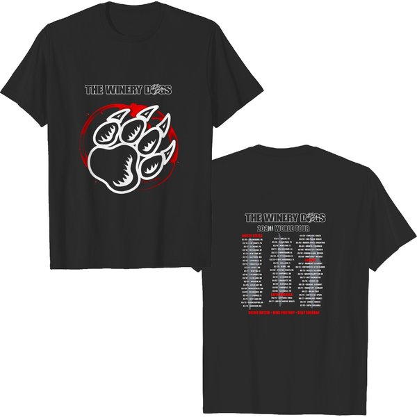The Winery Dogs 2023 World Tour T-Shirt, The Winery Dogs Tour 2023 Shirt-image