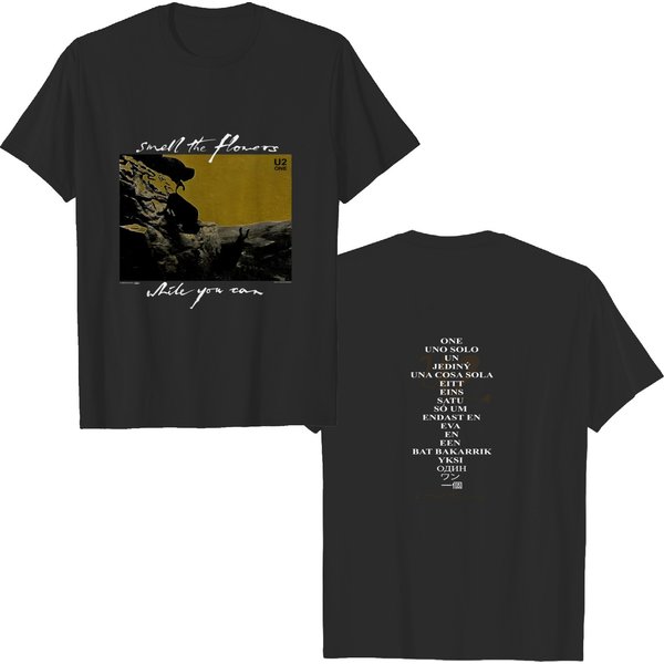 U2 One Smell The Flowers 1992 Tour Concert T-Shirt-image