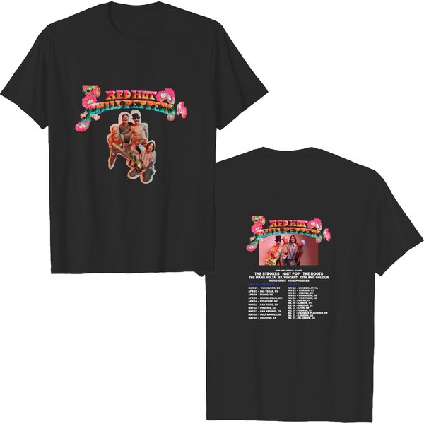 Red Hot Chili Peppers World 2023 Shirt, Rhcp Concert Tour Tshirt-image
