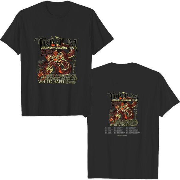 Trivium Tour 2023 T-Shirt, 2 Sided Trivium Shirt,-image