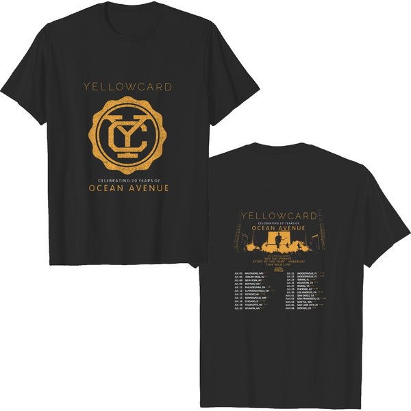 Yellowcard 2023 Tour Merchandise Shirt For Fans-image